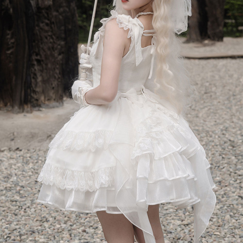 Lace Flower Vest Dress Set SE23151