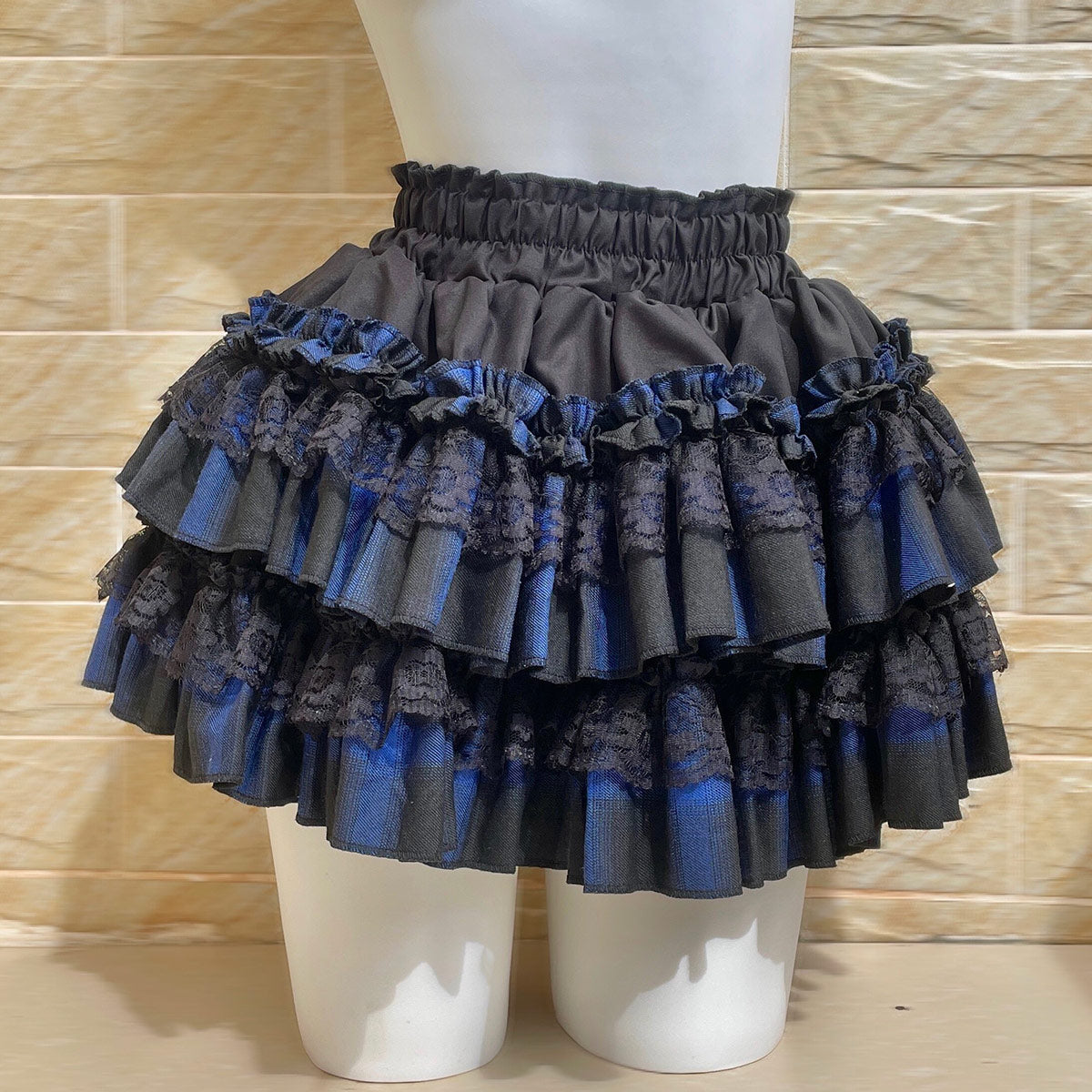 Lace High Waist Cake Shorts Skirt SE23869