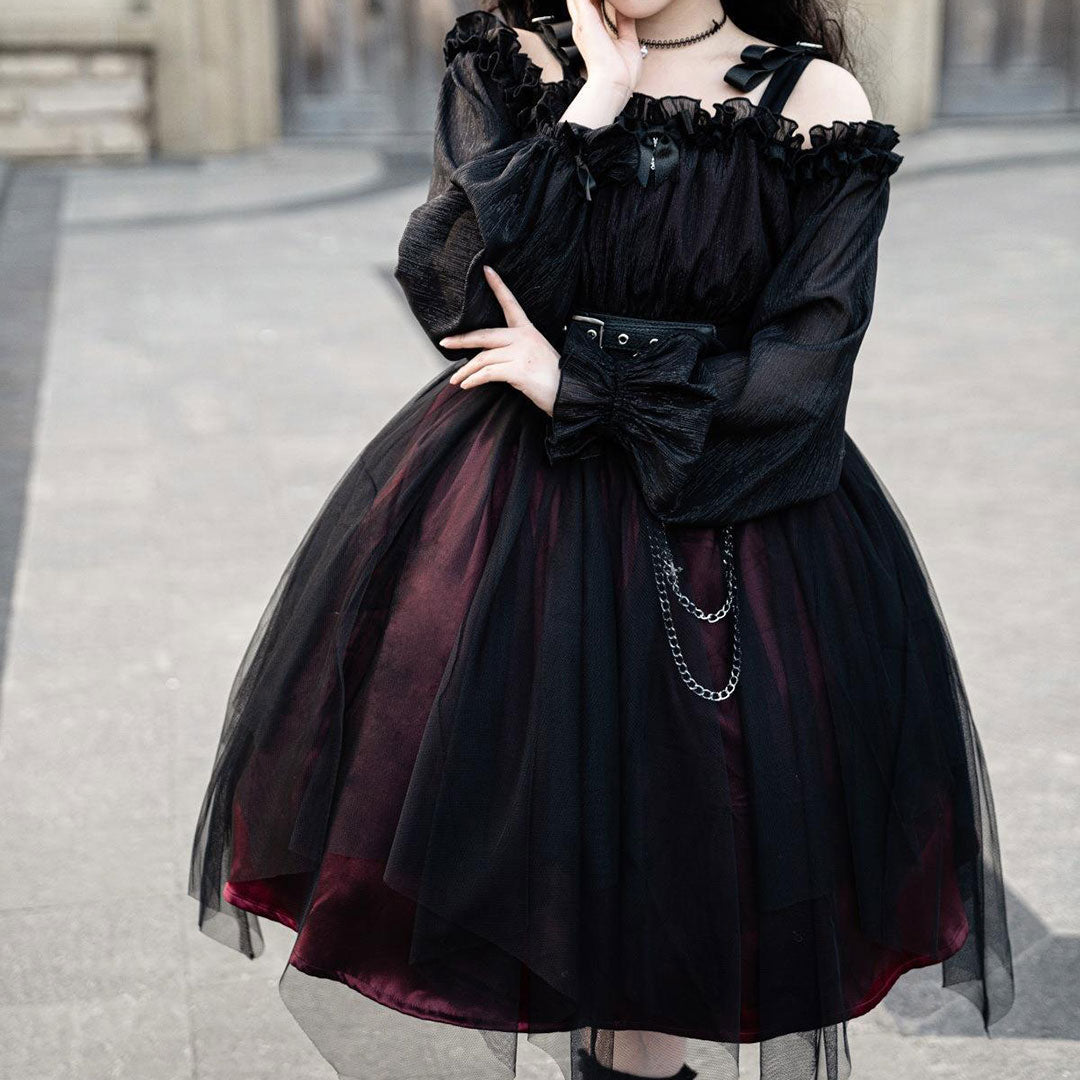 Lace Mesh Belted Dress SE22900