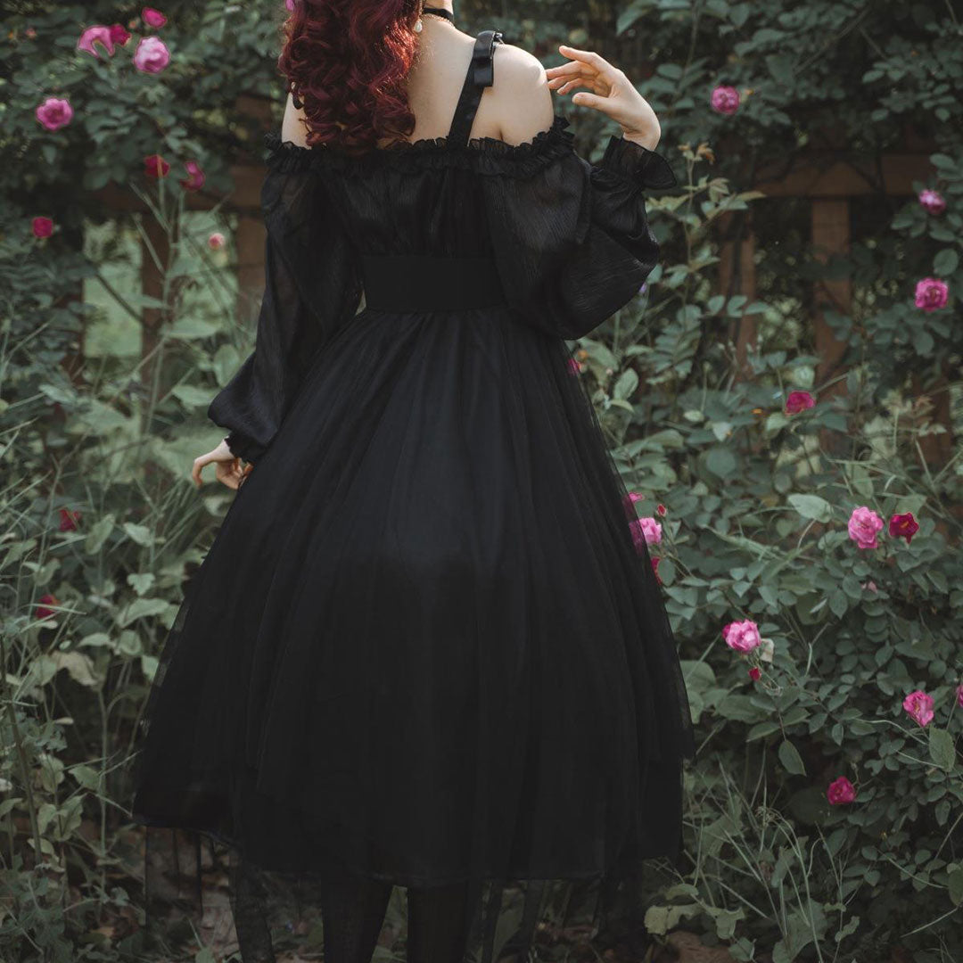 Lace Mesh Belted Dress SE22900