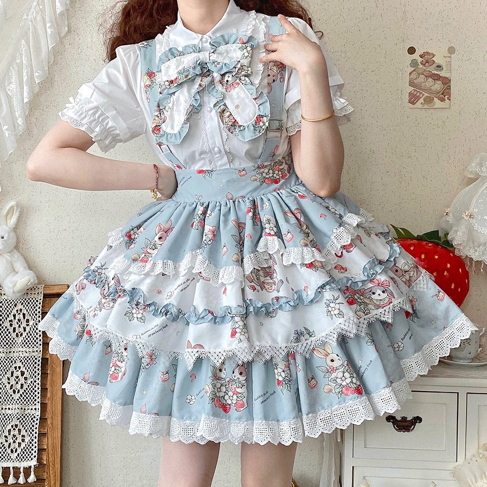 Lace Rabbit Bow Skirt SE23732