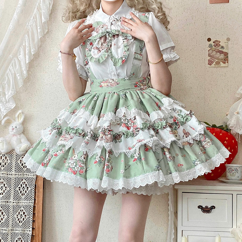 Lace Rabbit Bow Skirt SE23732