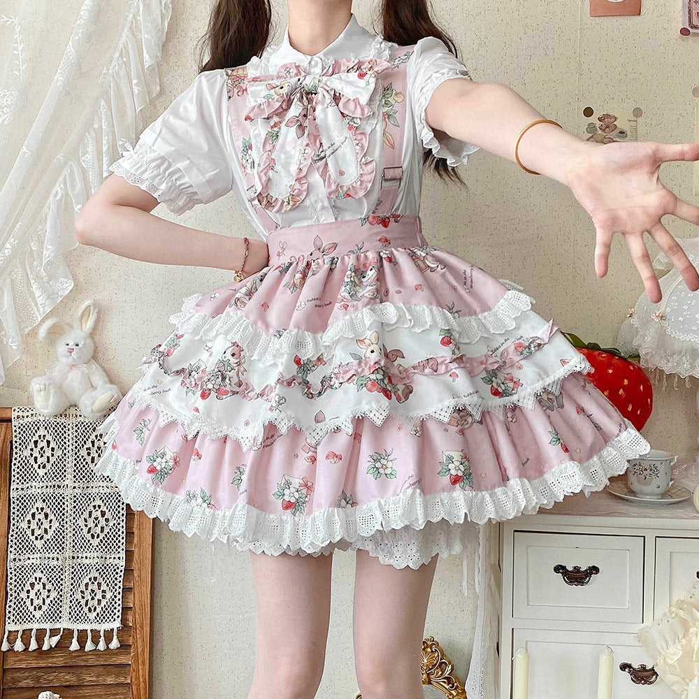 Lace Rabbit Bow Skirt SE23732