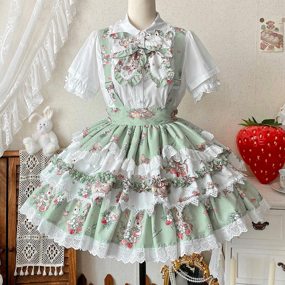 Lace Rabbit Bow Skirt SE23732