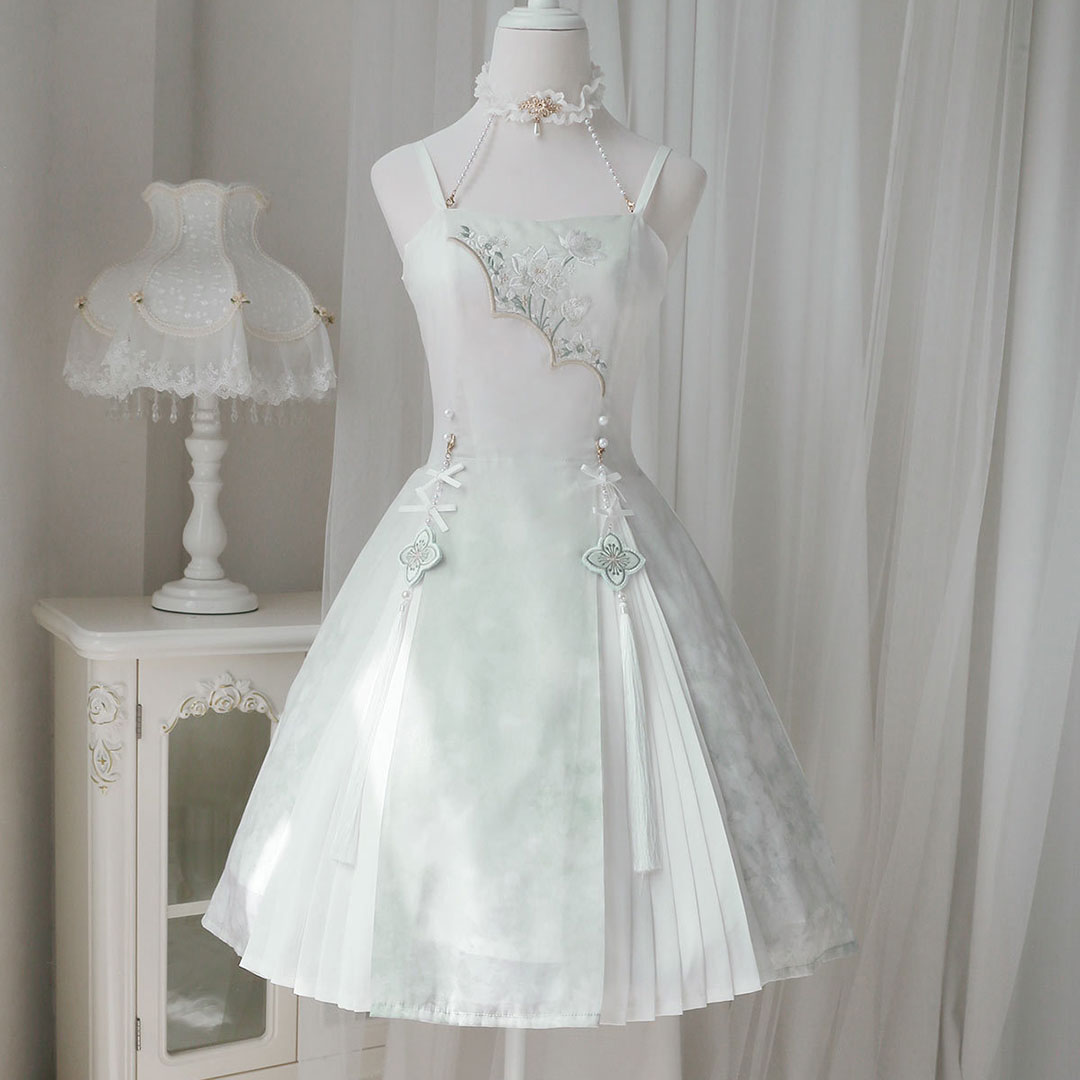 Lace Shawl Floral Dress Set SE22758