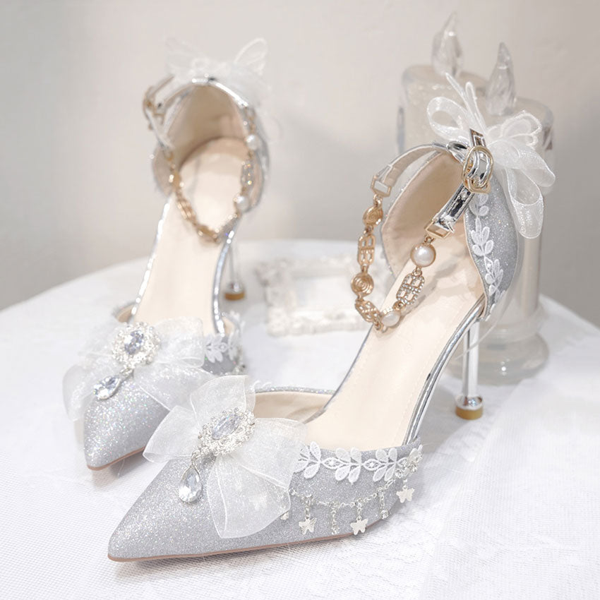 Lace butterfly Lolita shoes SE23342