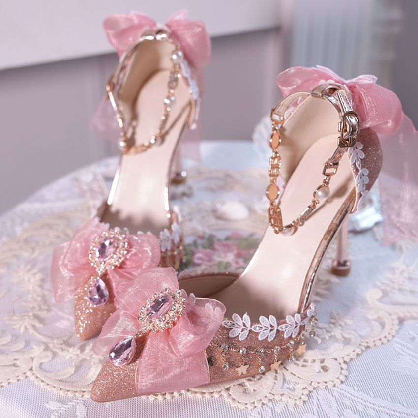 Lace butterfly Lolita shoes SE23342