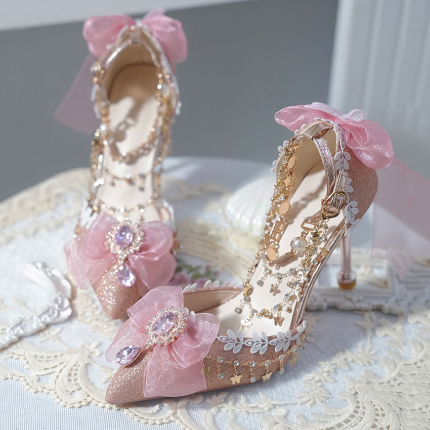 Lace butterfly Lolita shoes SE23342