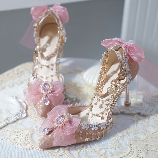 Lace butterfly Lolita shoes SE23342