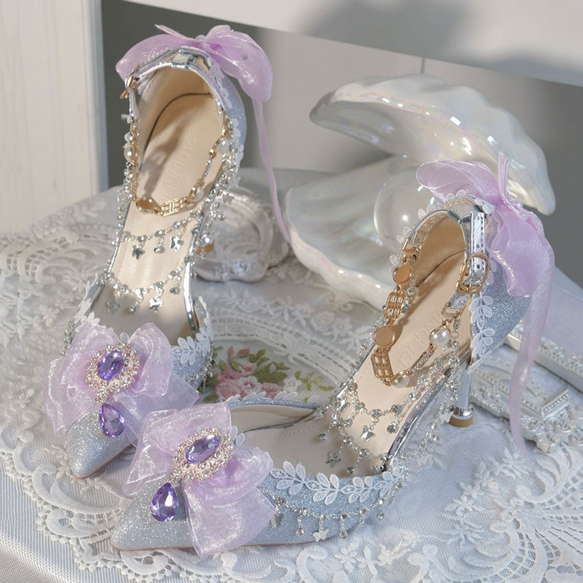 Lace butterfly Lolita shoes SE23342