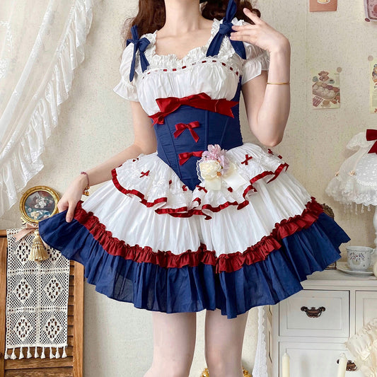Lolita Bow Flower Dress SE23333