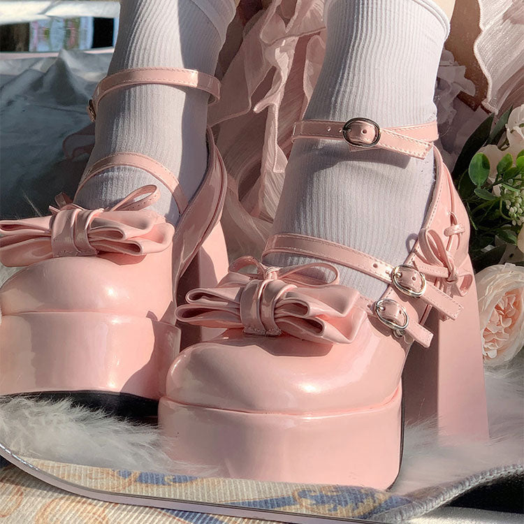 Lolita Bow Heels Shoes SE23149