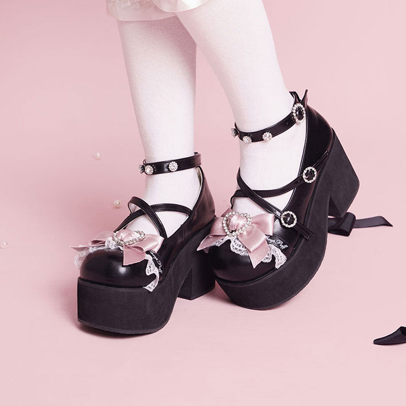 Lolita Bow Platform Shoes SE23338