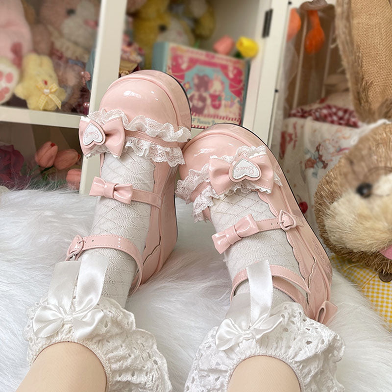 Lolita Bow Platform Shoes SE23477