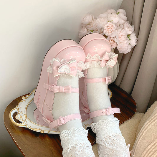 Lolita Bow Platform Shoes SE23477