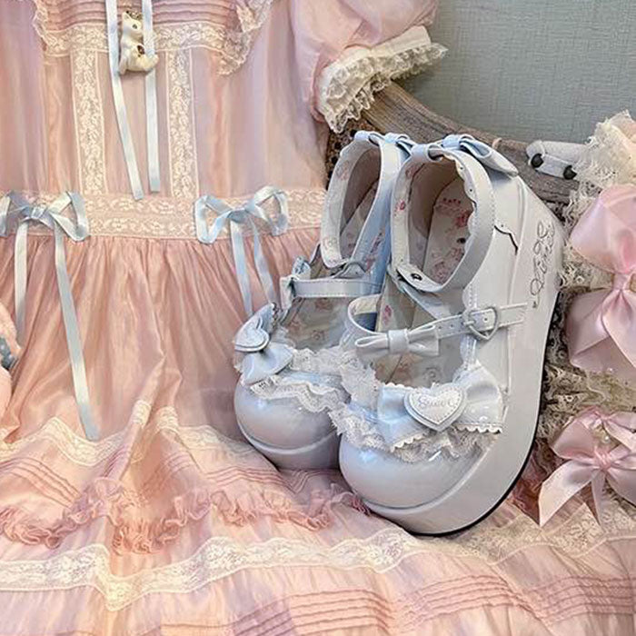 Lolita Bow Platform Shoes SE23477