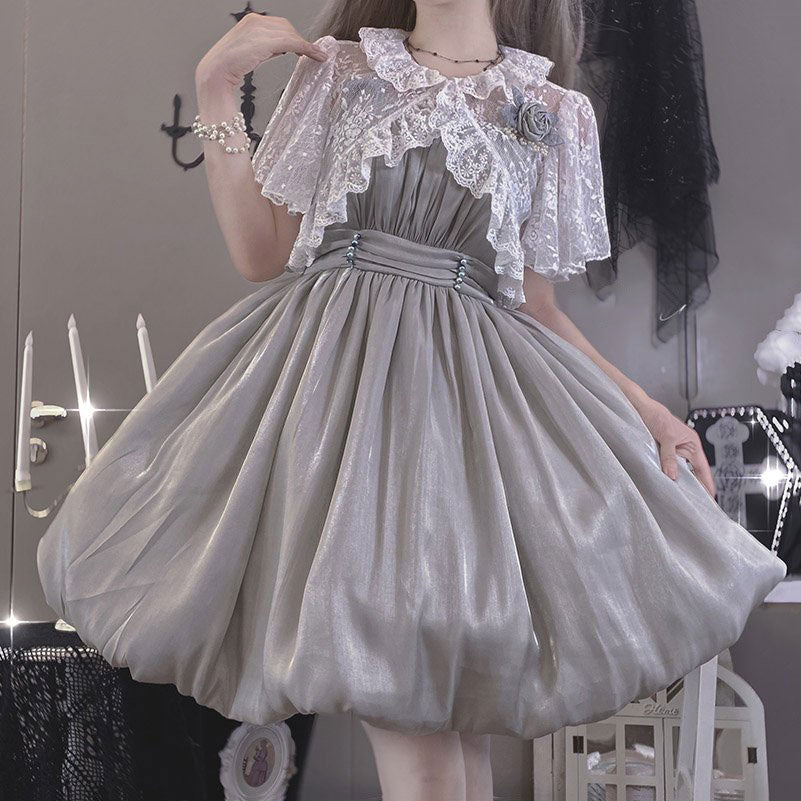 Lolita Bow Rose Flower Dress SE22775
