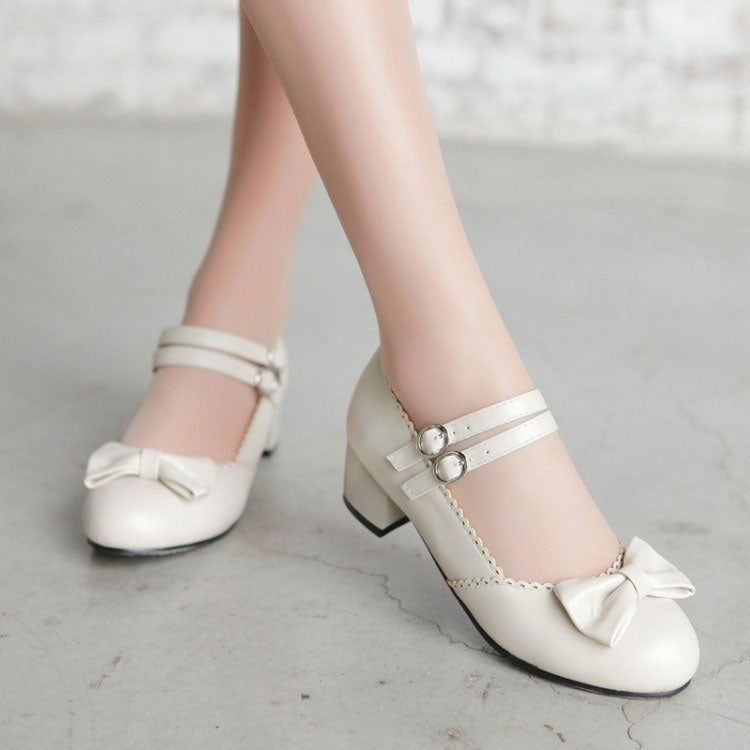 Lolita Bow Student Shoes SE22928