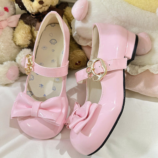 Lolita Cat Paw Bow Shoes SE23613