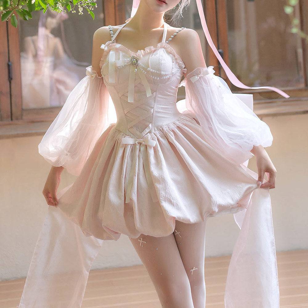 Lolita Pink Bow Dress SE23691