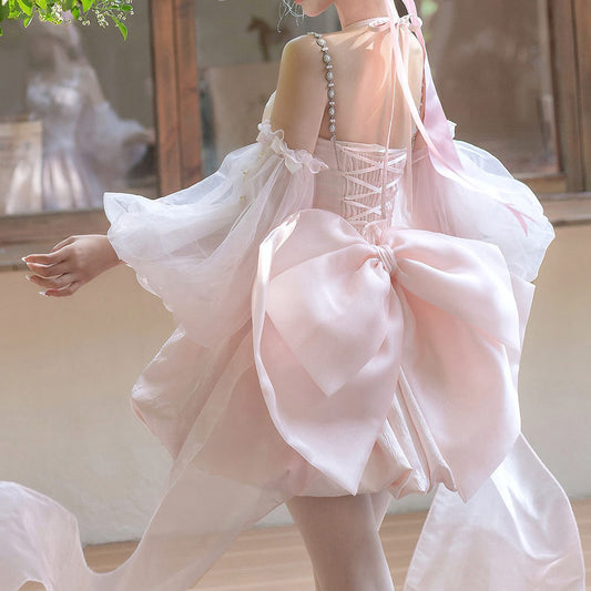 Lolita Pink Bow Dress SE23691