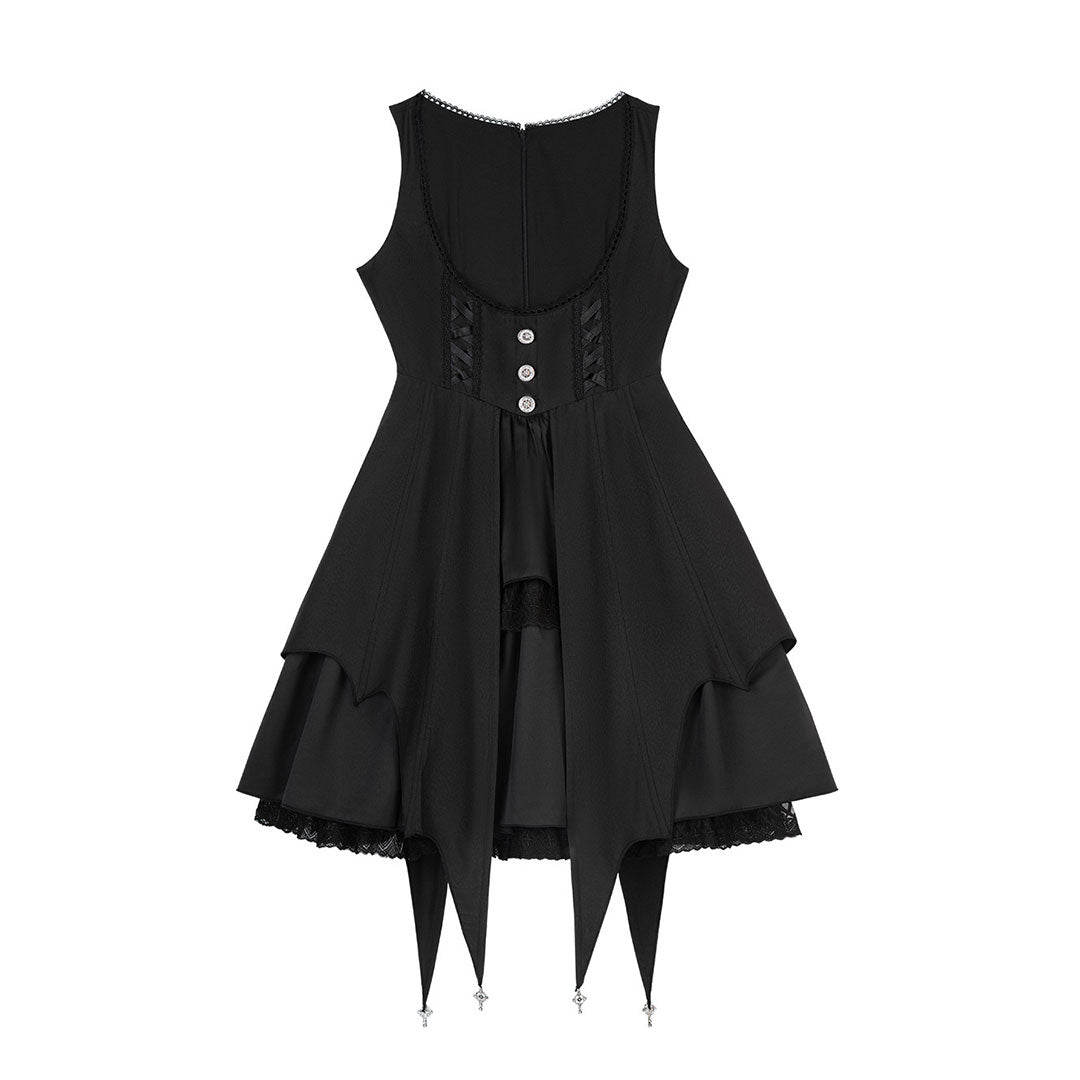 Lolita White Blouse Black Dress Set SE23283