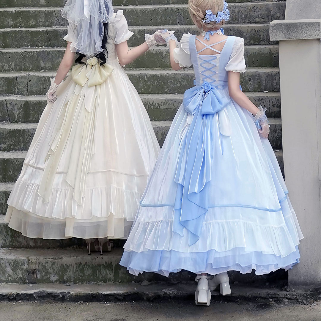 Lolita Floral Lace Bow Dress SE22806