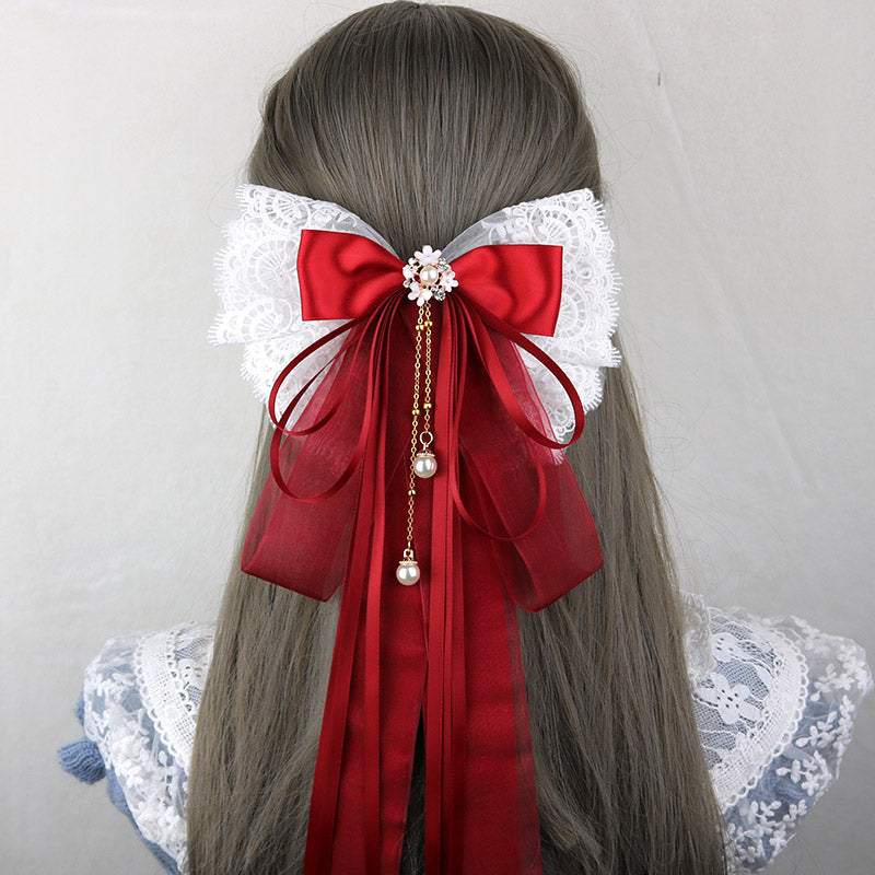 Long Tail Bow Hair Pin SE23006