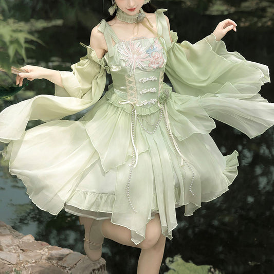 Lotus Green Dress SE23483