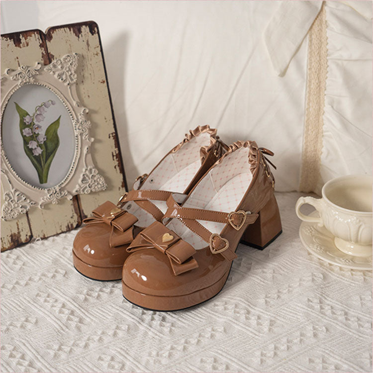 Love Bow With Chunky Heels SE23182