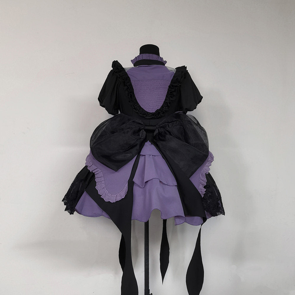 Gothic Purple Dress with Bows SE23920