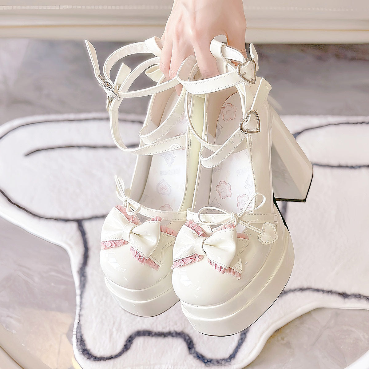 Elegant Bow Heels Shoes SE23770