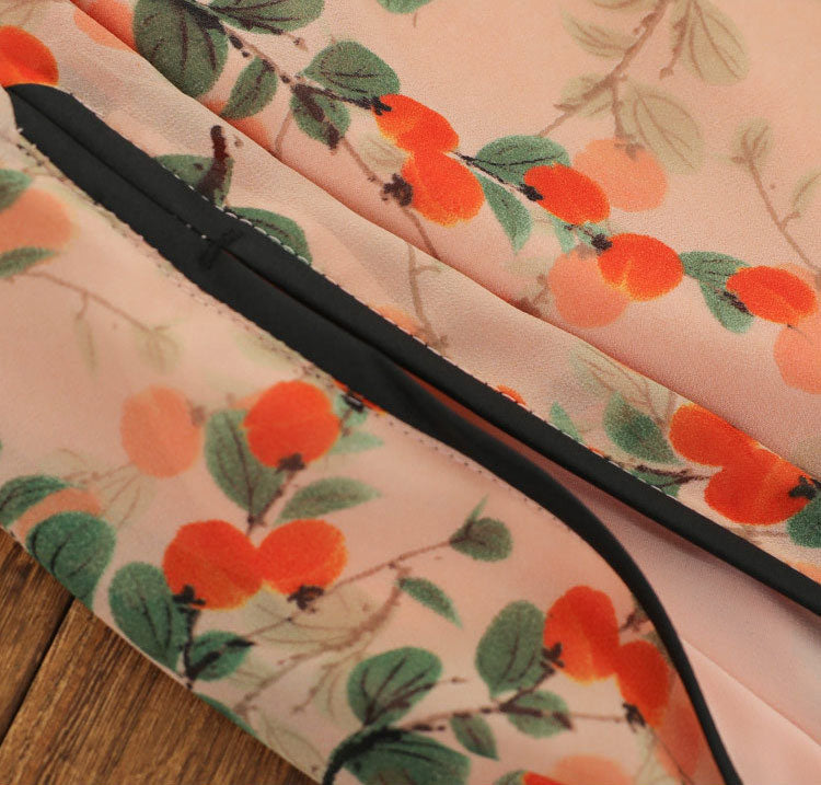 Elegant Fruit Pattern Cheongsam Dress SE22828