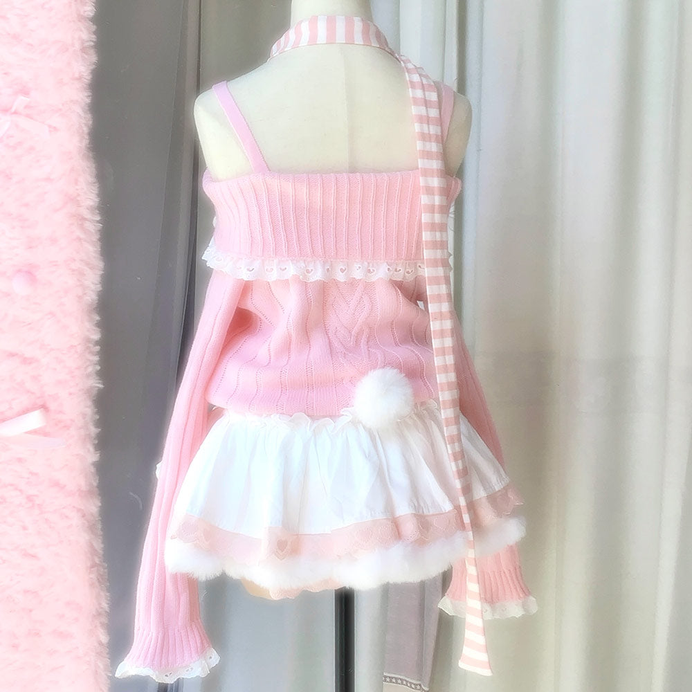 Pastel Floral Knitted Sweater SE23663