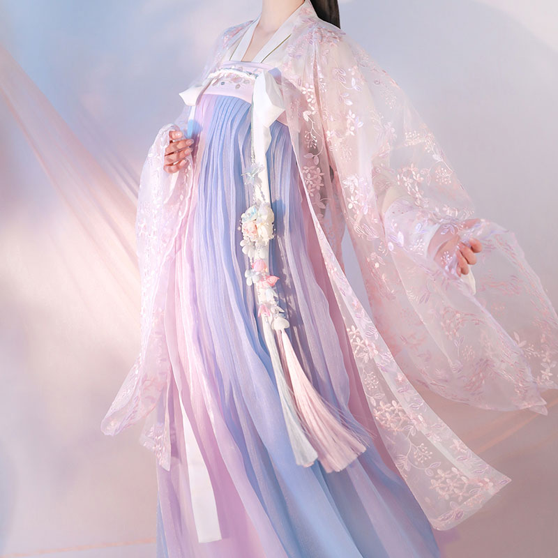 Pastel Flower Hanfu Dress Set SE22685