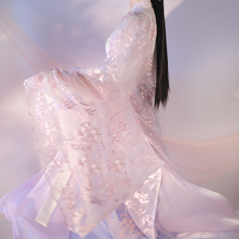 Pastel Flower Hanfu Dress Set SE22685