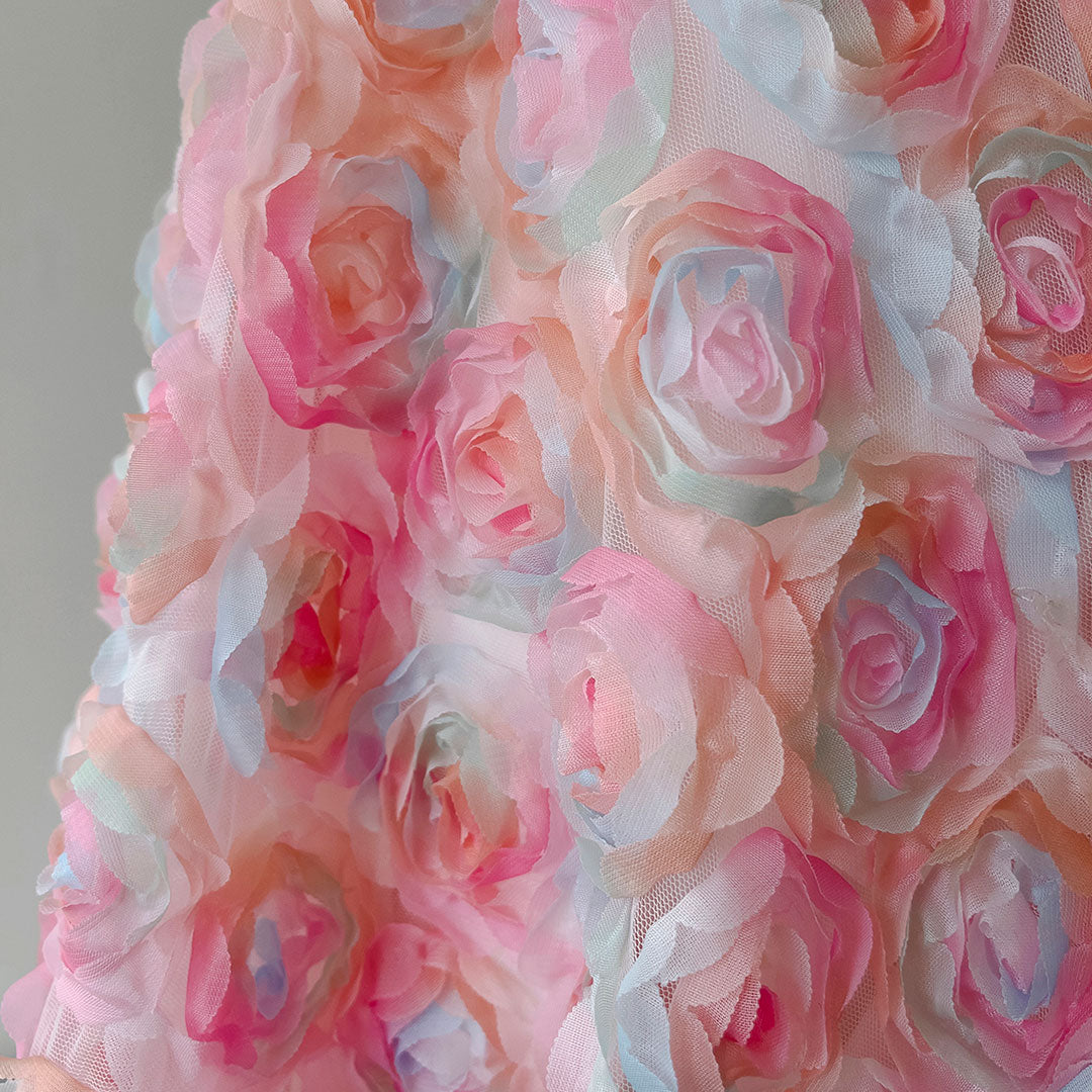 Pastel Mesh Floral Dress SE22858