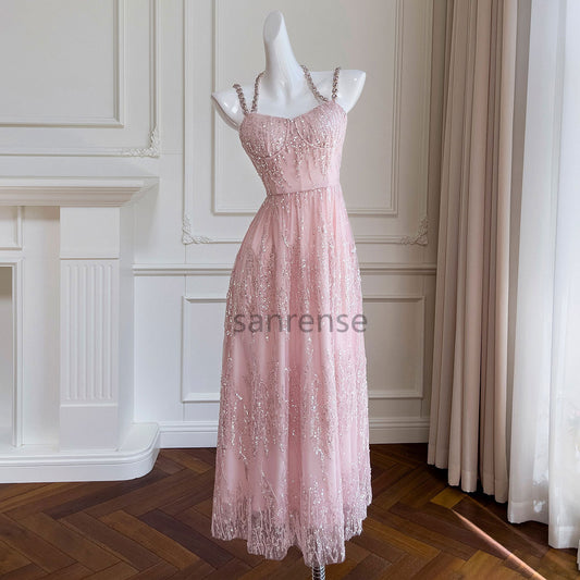 Pink Beaded Dress SE23313