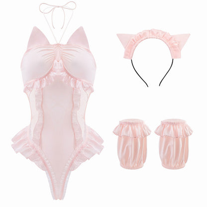 Pink Cat Bodysuit SE22907
