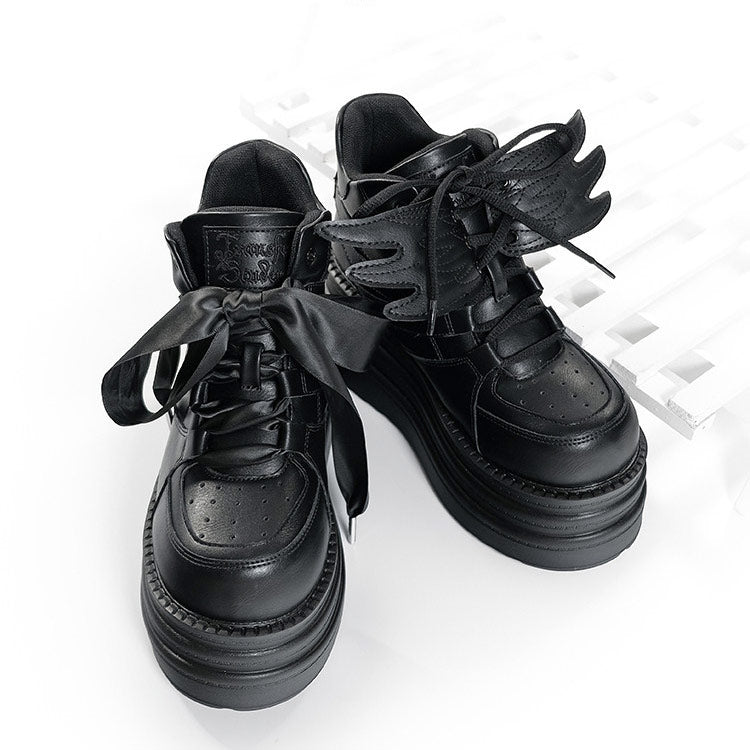 Platform Sneakers with Angel Wing SE23852