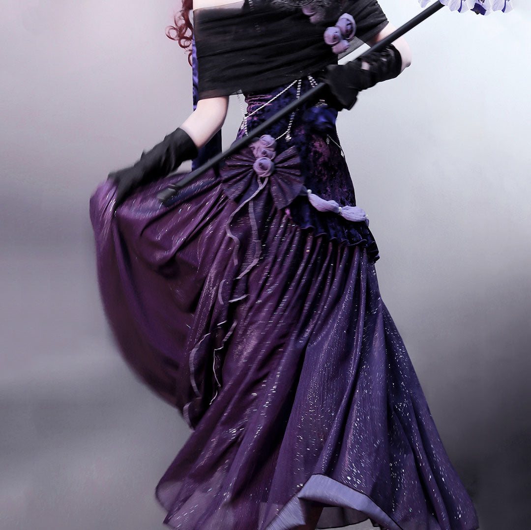 Purple Flower Dress SE23385