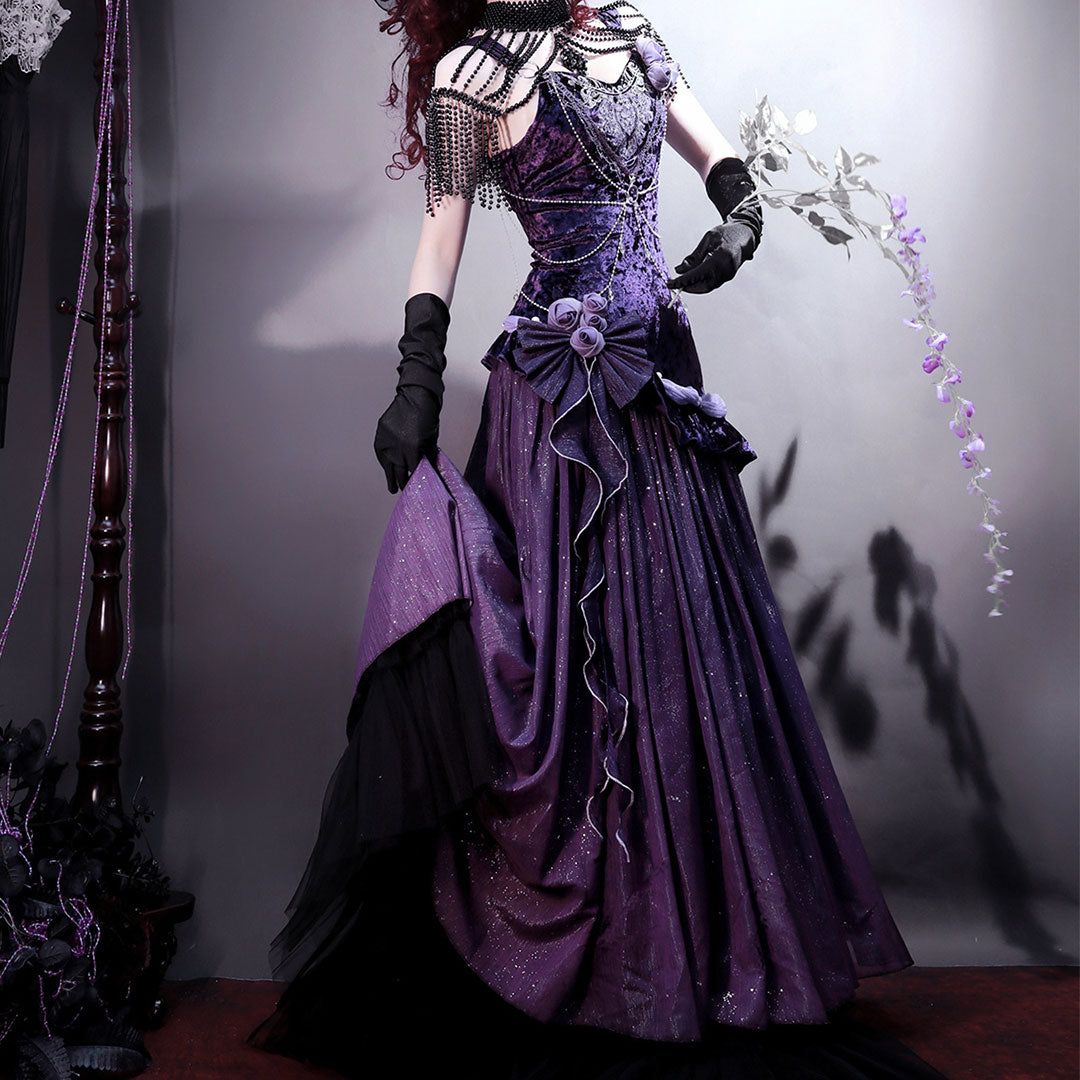 Purple Flower Dress SE23385