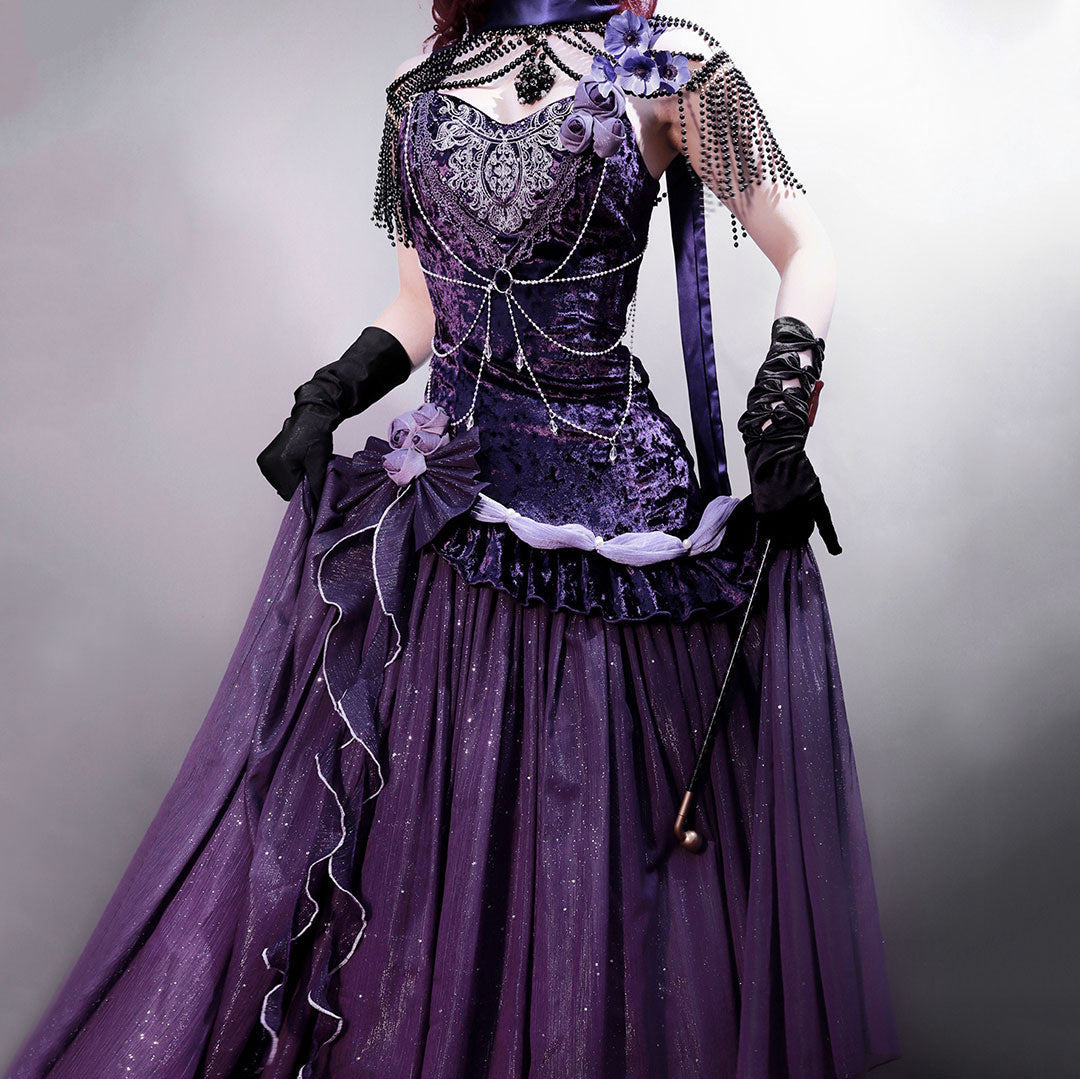 Purple Flower Dress SE23385