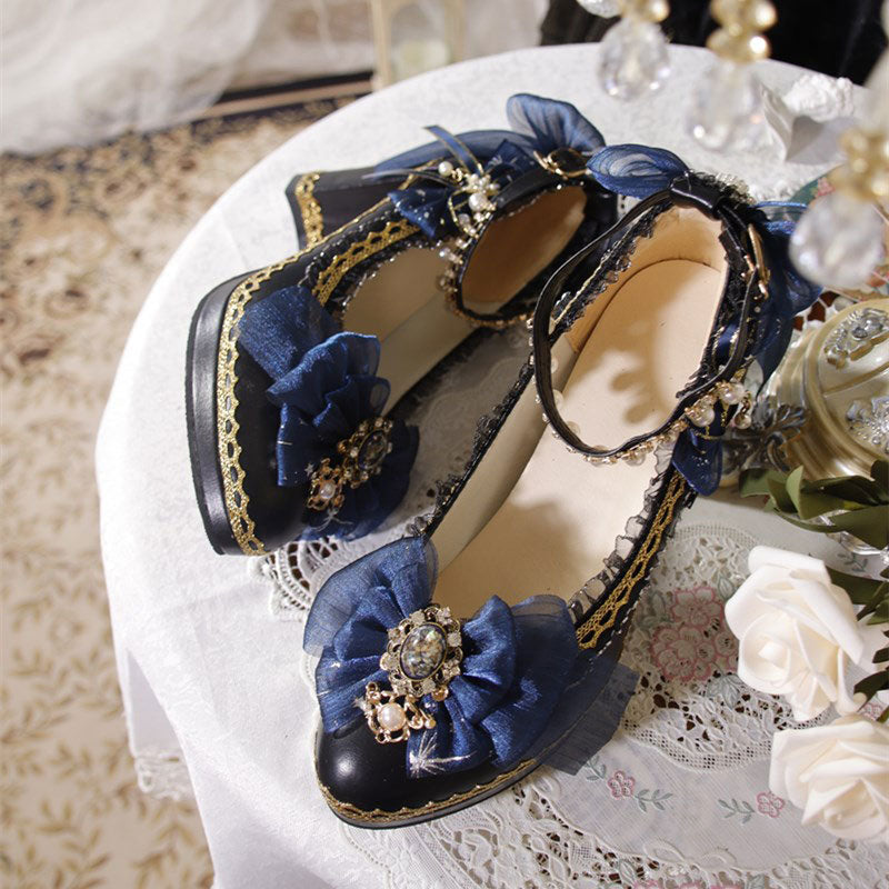 Purple bow heels SE23352