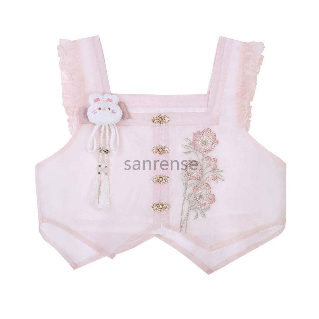Rabbit Flower Skirt Shirt Hanfu Set SE23315