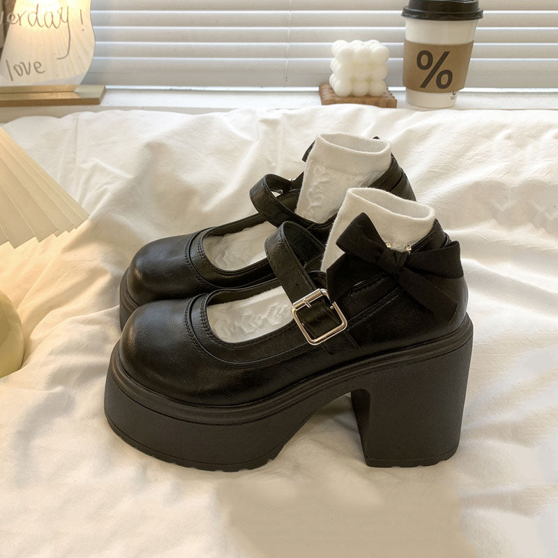 Retro Chunky Heels Shoes SE23369