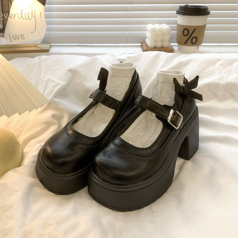 Retro Chunky Heels Shoes SE23369