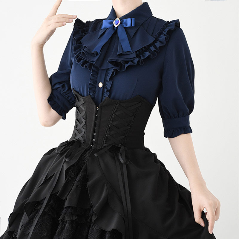 Retro Elegant Bow Chiffon Shirt SE23612