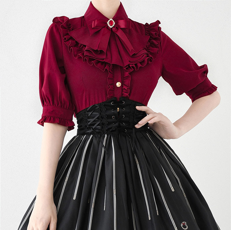 Retro Elegant Bow Chiffon Shirt SE23612