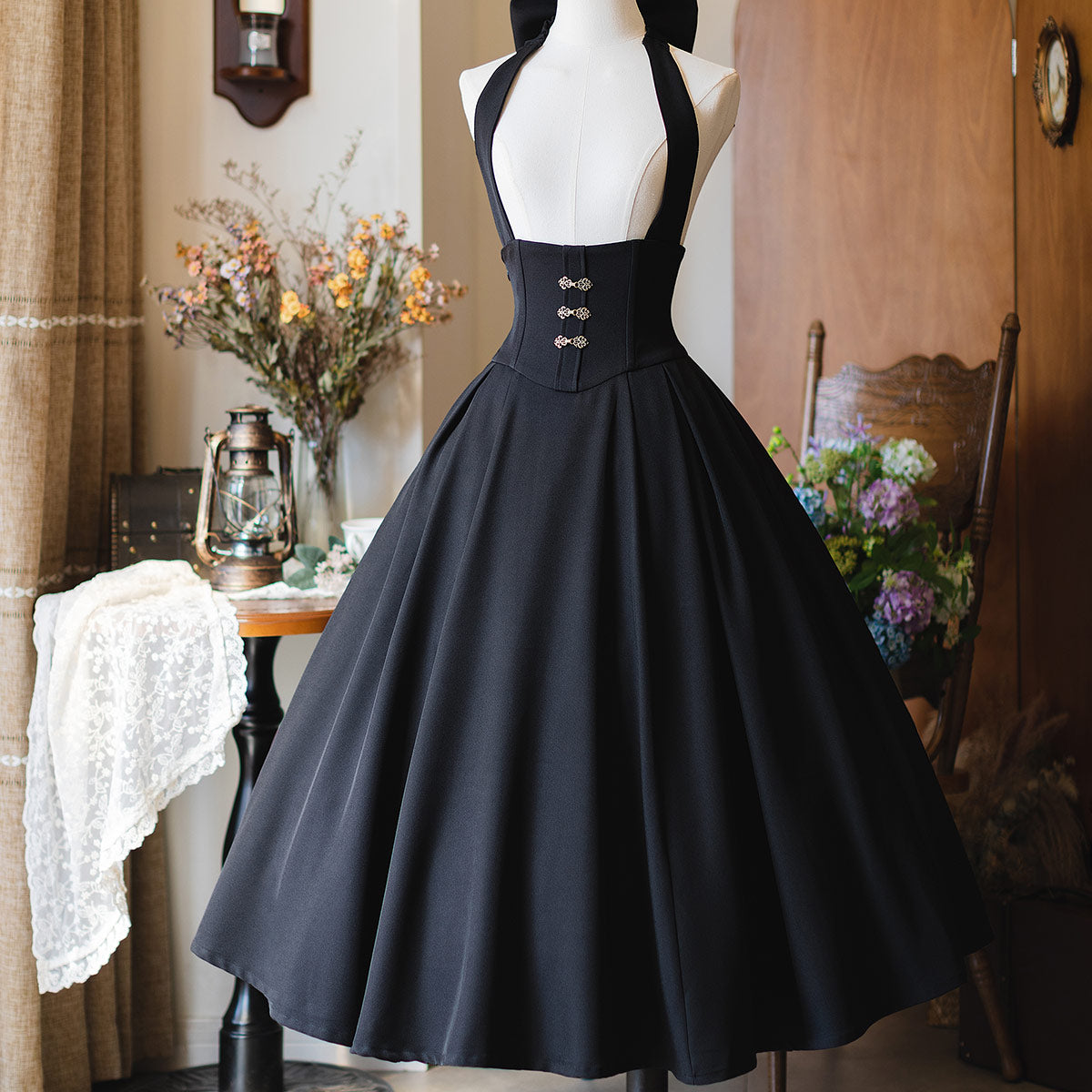 Retro Elegant Bow Dress SE23606